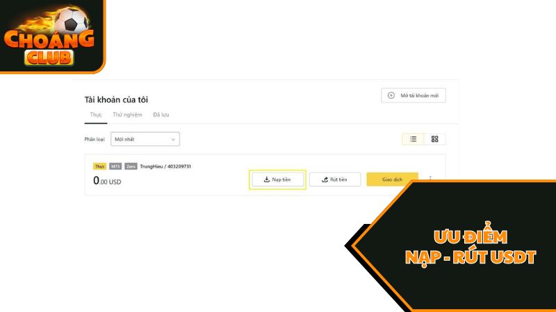 Hướng Dẫn Nạp - Rút USDT Tại ChoangClub 2 Lưu ý khi Nạp - Rút USDT