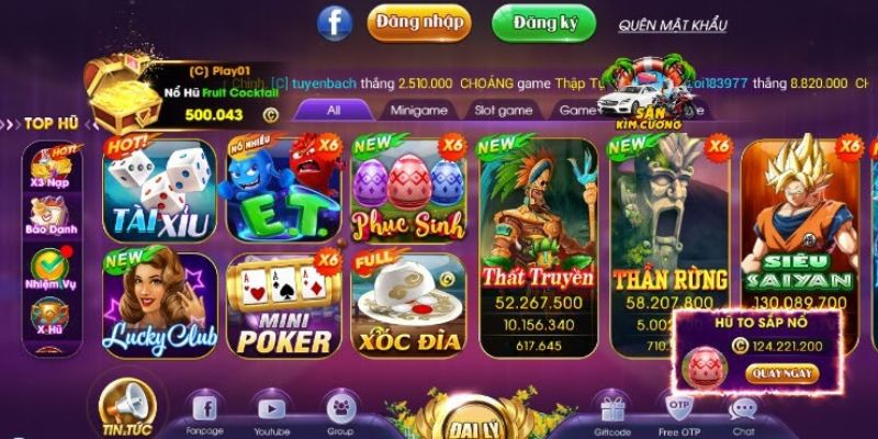 Choáng Club - Choang Club | cổng game trực tuyến uy tín 2025 5 Kho sản phẩm cổng game độc đáo và đa dạng
